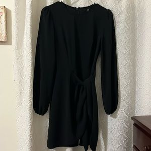 LuLus Black tie dress